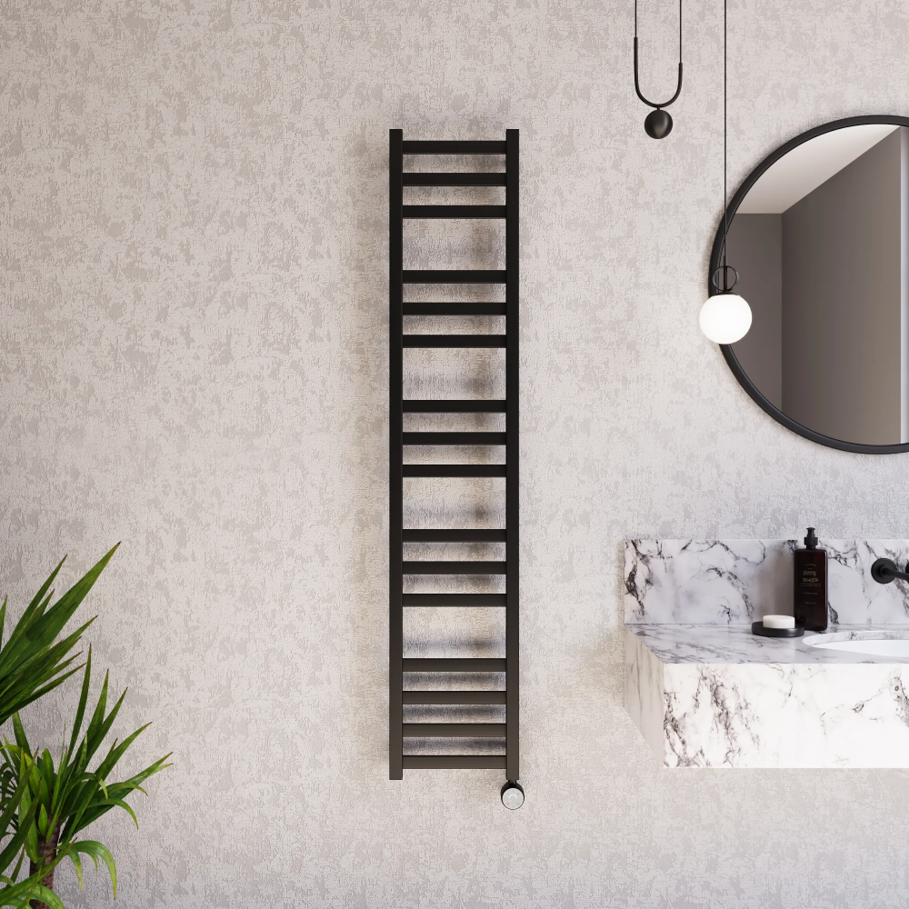 Полотенцесушитель электрический Grota Vento 300x1500 черный