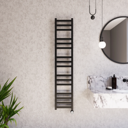 Полотенцесушитель электрический Grota Vento 300x1500 черный