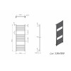 Полотенцесушитель водяной Grota Lux 530x1500 белый
