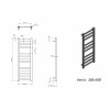 Полотенцесушитель электрический Grota Vento 300x900 белый