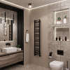 Полотенцесушитель водяной Grota Classic 300x1500 черный