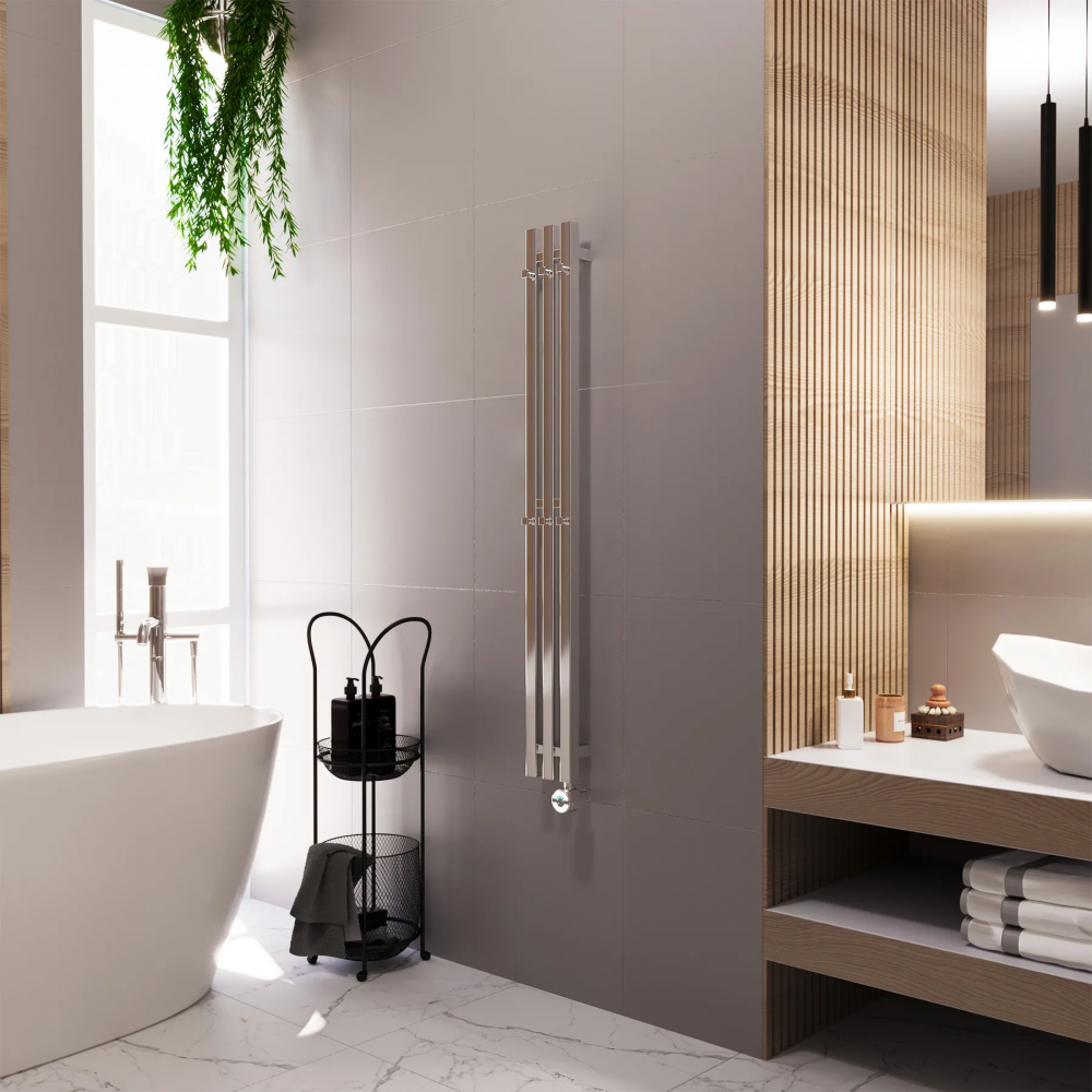 Полотенцесушитель электрический Grota Corsa 130х1200 хром глянцевый