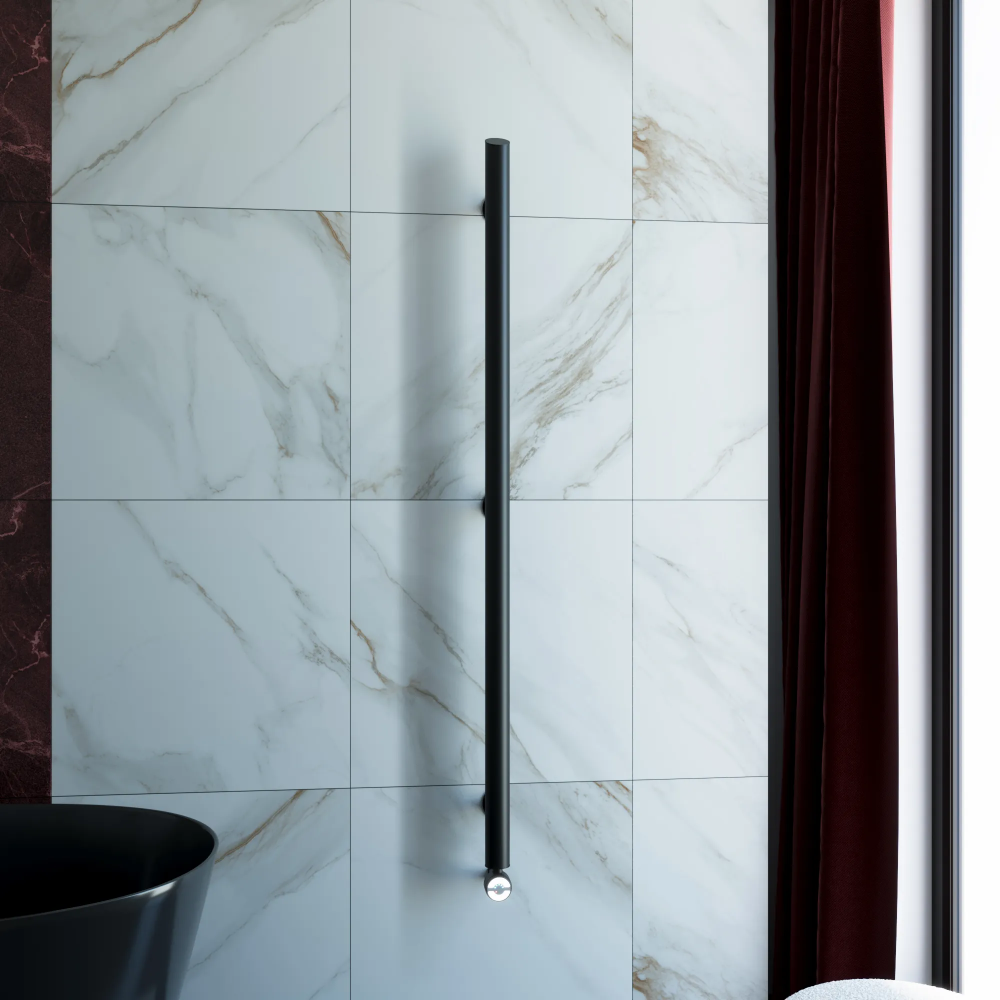 Полотенцесушитель электрический Grota Ago 51x1500 черный