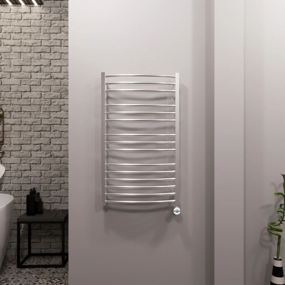 Полотенцесушитель электрический Grota Calma 530x900 хром матовый