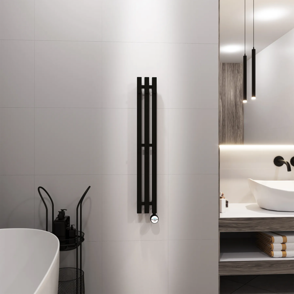 Полотенцесушитель электрический Grota Corsa 130х900 черный