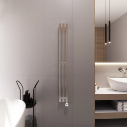 Полотенцесушитель электрический Grota Corsa 130х1200 хром глянцевый