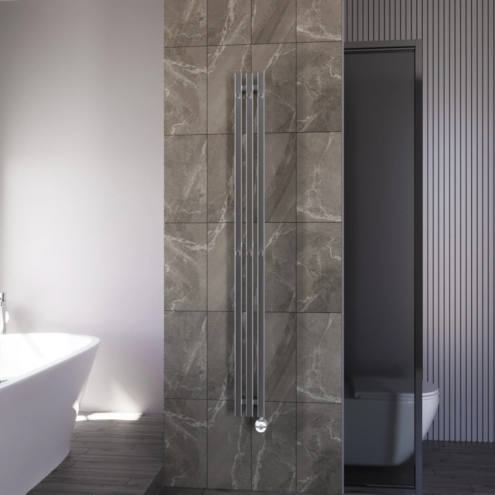 Полотенцесушитель электрический Grota Corsa 130х1500 хром матовый