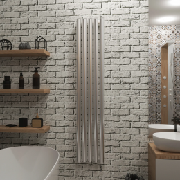 Полотенцесушитель водяной Grota Quill 290x1500 хром глянцевый
