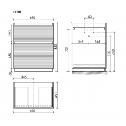 Тумба напольная SANCOS Folk Floor