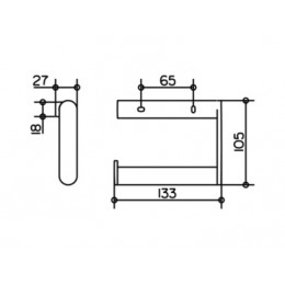 14962010000 Plan Держатель туалетной бумаги / откр.