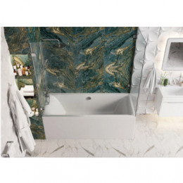 VERONELA Ванна акриловая прямоугольная, без панели и каркаса, 180х80 см, белая