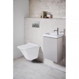 Loranto Кнопка для инсталляции круглая хром матовая