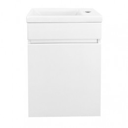 Комплект Тумба Эстима 40 подвесная с раковиной Миранда 40, правая