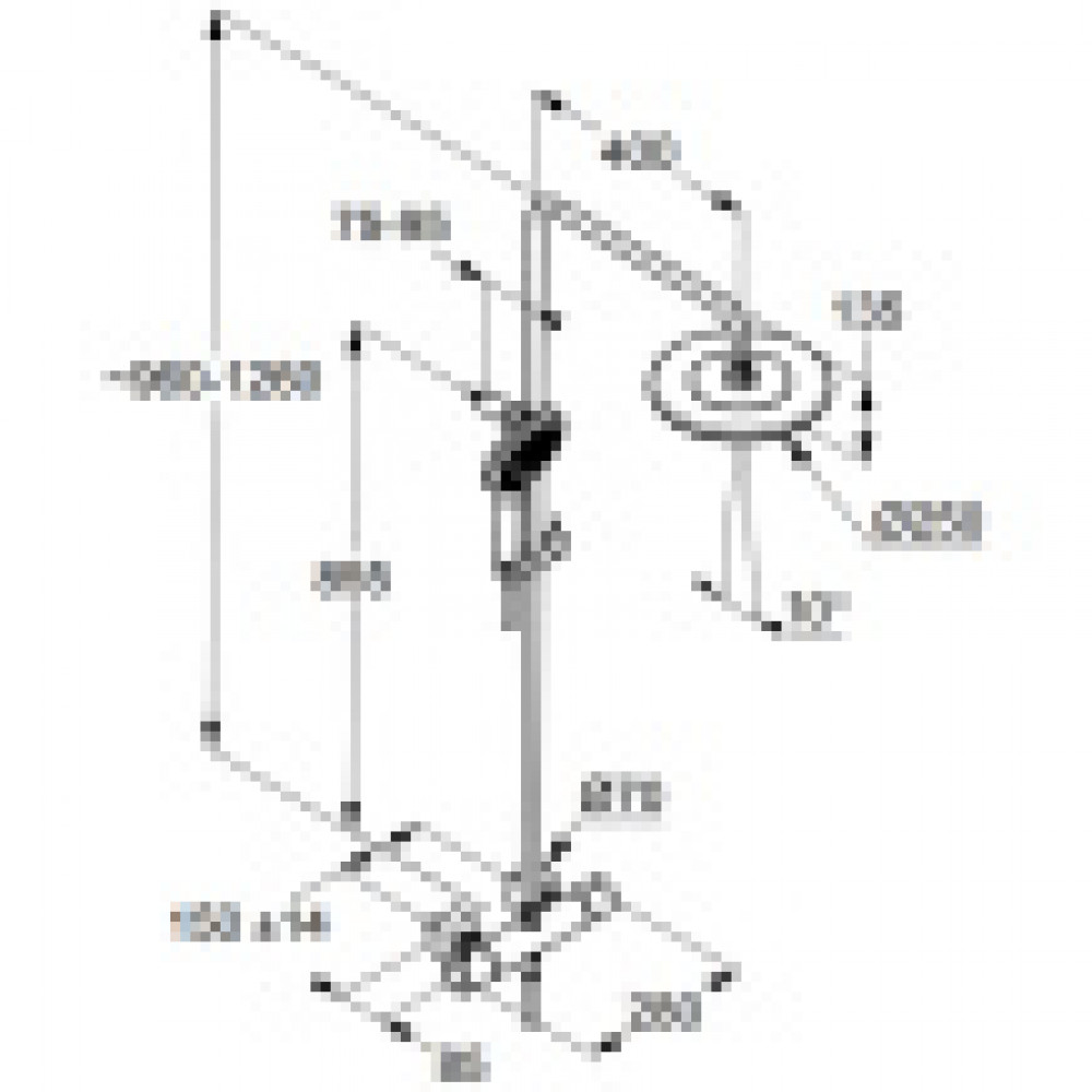 KLUDI FRESHLINE DUAL SHOWER SYSTEM Душевая система с термостатом, арт. 6709205-00