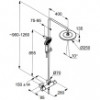 KLUDI FRESHLINE DUAL SHOWER SYSTEM Душевая система с термостатом, арт. 6709205-00