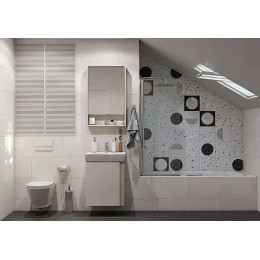 Кантри 55 Тумба Белый/Дуб Верона (БЕЗ УМЫВАЛЬНИКА "Нео-55")