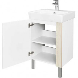 Кантри 55 Тумба Белый/Дуб Верона (БЕЗ УМЫВАЛЬНИКА "Нео-55")