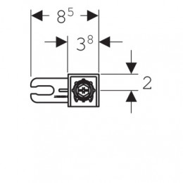 111.815.00.1 Duofix Комплект крепления к стене для отдельного монтажа