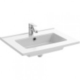 EXSA112-00  OLA Полувстраиваемая раковина со столешницей 61 см, подходит к мебели TOLBIAC, MADELEINE, белый