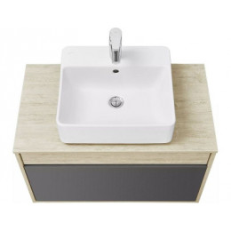 Лофт Урбан 80 Тумба-умывальник графит\Орегон (MILA 400, MILA 350*350)