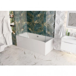 VERONELA Ванна акриловая прямоугольная, без панели и каркаса, 180х80 см, белая