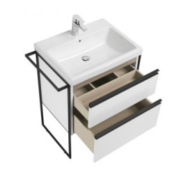 DOMI Модуль д/раковины 600 мм, 2 ящика, белый глянец (подходят раковины Gap, Gap plus, Victoria Nord)