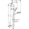 26553400 Душевой набор Crometta Vario, 0,65 м, с мыльницей Casetta
