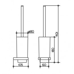 11164019000 Edition 11 Туалетный ёршик, хром