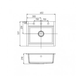 Кухонная Мойка Делия 60 (Шампань)NEW