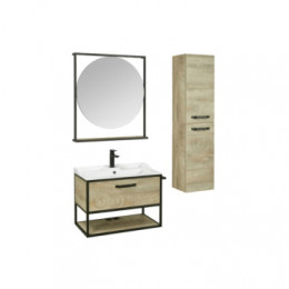 Лофт 80 Тумба-умывальник Фабрик Дуб Эндгрейн