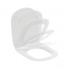 T3527V1 TESI Silk White (Белый шёлк)  Тонкое сидение и крышка для унитазов T0082,T0087,T0083,T0077,T0075,T0079,T3503,T0078, с функцией плавного закр.