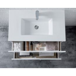 EXSA112-00  OLA Полувстраиваемая раковина со столешницей 61 см, подходит к мебели TOLBIAC, MADELEINE, белый