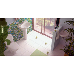 Унитаз-компакт Вест бел. ( г.Воротынск)