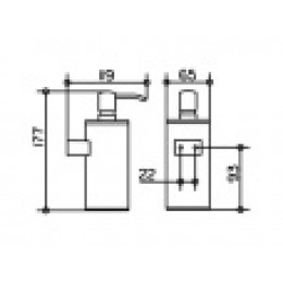 14953010100 Plan Дозатор жидкого мыла подвесной, хром