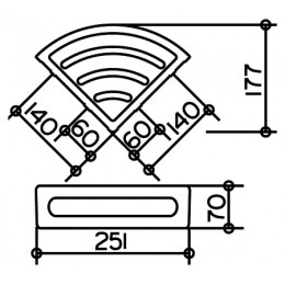11657010001 Elegance Угловая корзинка для душа, хром