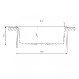 Кухонная Мойка Делия 60 (Шампань)NEW