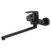 Conda Смеситель для ванны с ручным душем, длинный излив, черный матовый