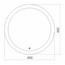 AZARIO зеркало Перла d650 сенсор выкл