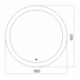 AZARIO зеркало Перла d650 сенсор выкл