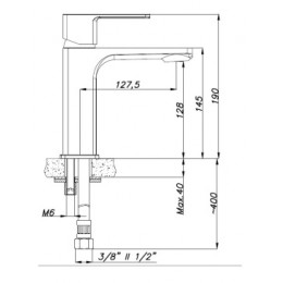 CADEO Смеситель для раковины, хром