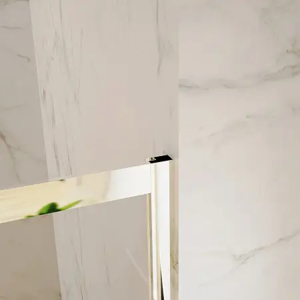 AZ-362K2-170-BGL-CL Душевое ограждение TOKYO DRO-170х195-BGL-CL, прозрачное стекло 6 мм, профиль брашированное золото