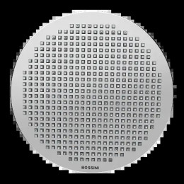 Верхний душ Bossini Apice 280 мм (ABS пластик), с настенным держателем 380 мм (латунь), черный матовый