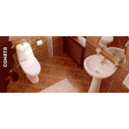 Умывальник Соната с переливом бел. 540 * 485