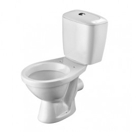 Унитаз-компакт "Паллада" (стандарт: 2-реж., дюро, метал крепеж)