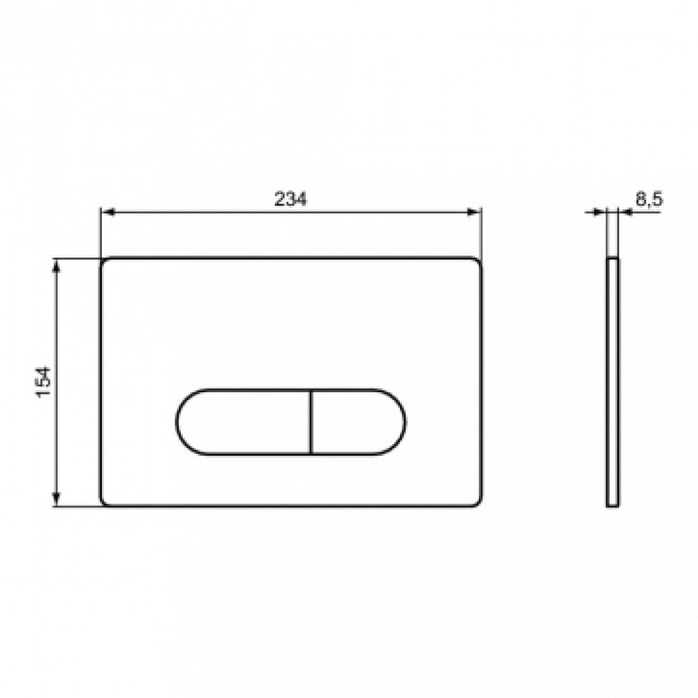 R0117AC OLEAS™ M1 SmartFlush Механическая панель смыва (белая)