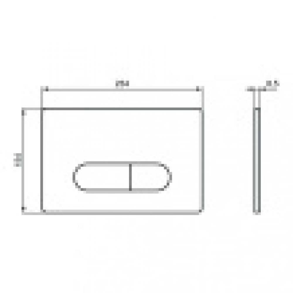 R0117AC OLEAS™ M1 SmartFlush Механическая панель смыва (белая)
