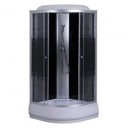 Душевая кабина CS-6680K 80*80*215, выс. поддон 40см, мозайчатый узор, прозрачное стекло 4мм (3 места)