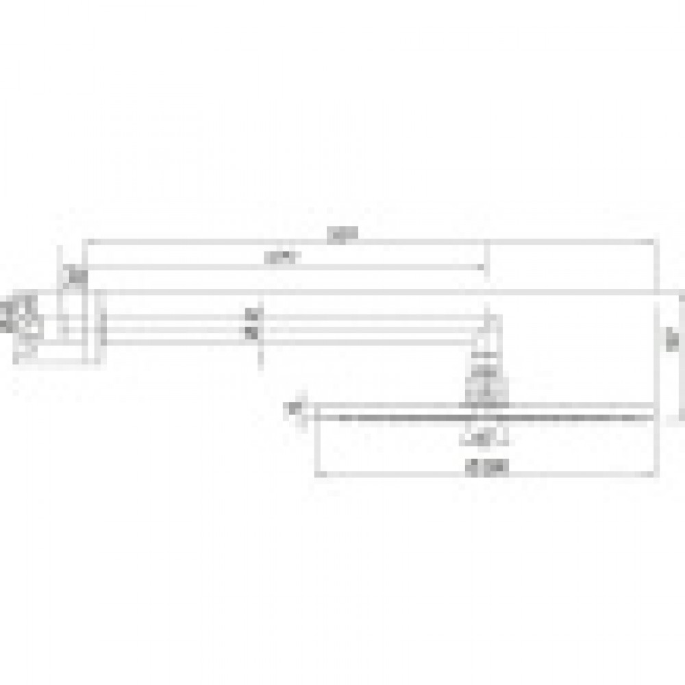 COSMO Верхний душ Ø 280 mm ( латунь) с кронштейном 400 mm, хром
