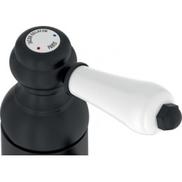 E24360-BL LOUISE Смеситель для раковины без дк, черный матовый