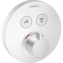 15743700 Термостат ShowerSelect S, для 2 потребителей, СМ, белый матовый
